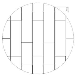 Layout for storage tank bottom annular plate welding without bow