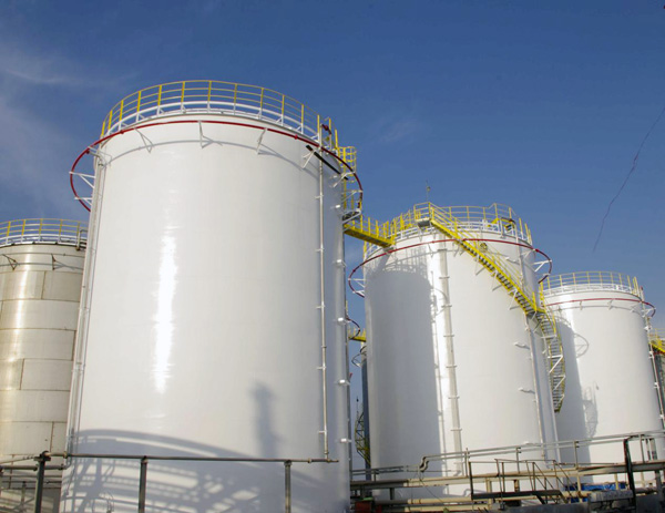 chemical storage tanks