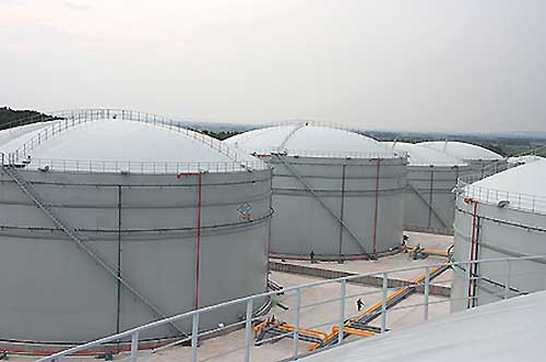 dome roof storage tank