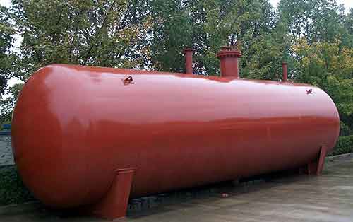 horizontal storage tank