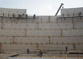 scaffold for storage tank construction