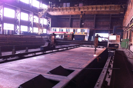 steel plate cutting